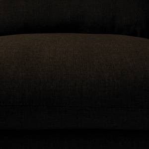 Canapé d'angle Radway Tissage à plat - Marron vieilli - Méridienne longue à gauche (vue de face)