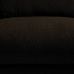 Canapé d'angle Radway Tissage à plat - Marron vieilli - Méridienne longue à droite (vue de face)