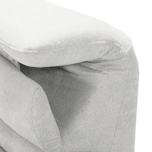 Hoekbank Reedy (met slaapfunctie) geweven stof - Wit - Longchair vooraanzicht links