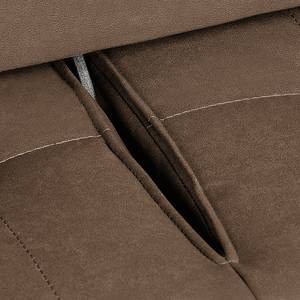 Canapé d'angle Rilassante Cuir synthétique marron - Méridienne à gauche (vue de face)