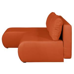 Ecksofa Rio Maria (mit Schlaffunktion) S Strukturstoff - Apricot - Longchair davorstehend links