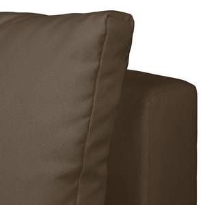 Ecksofa Rio Maria (mit Schlaffunktion) S Strukturstoff - Espresso - Longchair davorstehend links