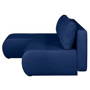 Ecksofa Rio Maria (mit Schlaffunktion) S Strukturstoff - Meerblau - Longchair davorstehend links