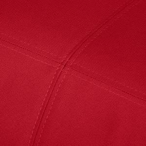Canapé d'angle Rio Maria (convertible) Tissu structuré - Rouge - Méridienne courte à gauche (vue de face)
