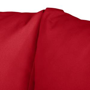Canapé d'angle Rio Maria (convertible) Tissu structuré - Rouge - Méridienne courte à gauche (vue de face)
