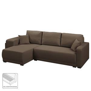 Ecksofa Risley (inkl. 2 Hocker & Schlaff Braun - Textil - 254 x 82 x 145 cm