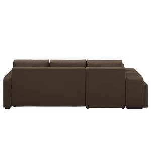 Ecksofa Risley (inkl. 2 Hocker & Schlaff Braun - Textil - 254 x 82 x 145 cm