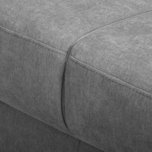 Canapé d'angle Riverbend Tissu - Platine - Méridienne longue à gauche (vue de face)