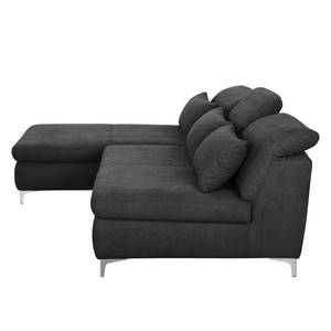 Ecksofa Rockford II Webstoff Grau - Textil - 255 x 90 x 180 cm