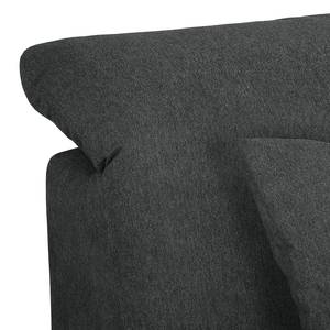 Ecksofa Rockford II Webstoff Anthrazit - Longchair davorstehend rechts