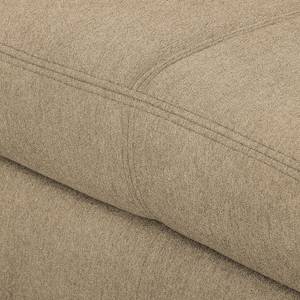 Hoekbank Rockford II geweven stof - Beige - Longchair vooraanzicht rechts