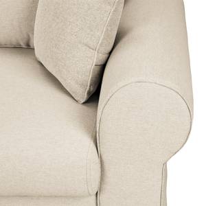 Ecksofa Summer Romance mit Schlaffunktion - Webstoff - Hellbeige - Longchair davorstehend links