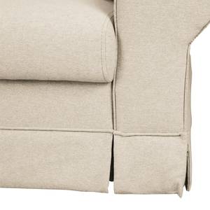 Ecksofa Summer Romance mit Schlaffunktion - Webstoff - Hellbeige - Longchair davorstehend links