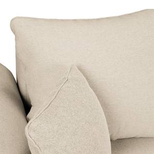 Ecksofa Summer Romance mit Schlaffunktion - Webstoff - Hellbeige - Longchair davorstehend rechts