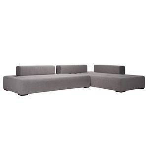 Ecksofa Roxbury II Webstoff - Stoff Kiara: Grau - Breite: 330 cm