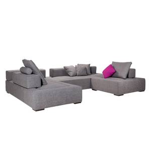 Ecksofa Roxbury IV Webstoff - Grau - Breite: 330 cm