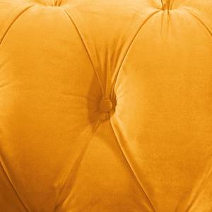 Canapé d'angle Rye Velours Jaune soleil - Méridienne courte à droite (vue de face)