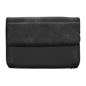 Ecksofa Ryley Kunstleder Antiklederlook - Schwarz - Longchair davorstehend links