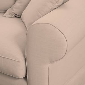 Ecksofa Saltum Webstoff Rosa - Longchair davorstehend links