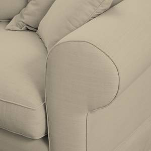 Ecksofa Saltum Webstoff Sand - Longchair davorstehend links