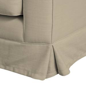 Ecksofa Saltum Webstoff Sand - Longchair davorstehend links