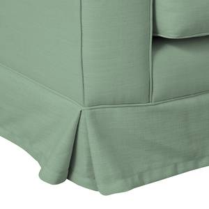 Ecksofa Saltum Webstoff Mint - Longchair davorstehend rechts