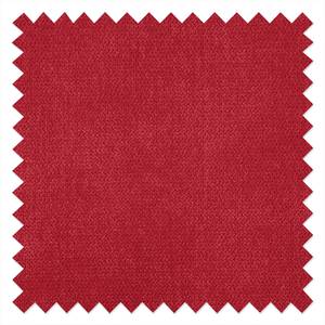 Ecksofa Sare II Microfaser / Strukturstoff Rot - Longchair davorstehend links - Keine Funktion