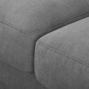 Ecksofa Seaton Webstoff - Platin - Longchair davorstehend rechts