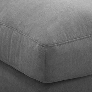 Canapé d'angle Seaton Tissu - Platine - Méridienne courte à gauche (vue de face)