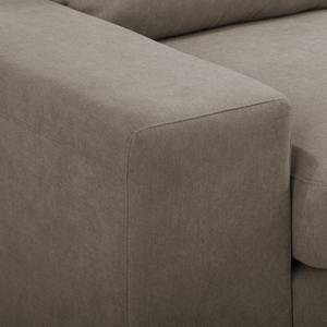 Ecksofa Seaton Webstoff - Sandgrau - Longchair davorstehend rechts