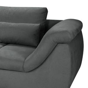 Ecksofa Seymore Microfaser Grau - Longchair davorstehend links