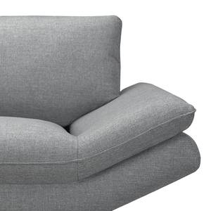Canapé d'angle Sharon Tissu gris - Méridienne à gauche (vue de face) - Sans appui-tête