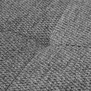 Canapé d'angle Shonto Tissu / Tissu structuré - Gris foncé / Gris clair - Méridienne longue à gauche (vue de face)