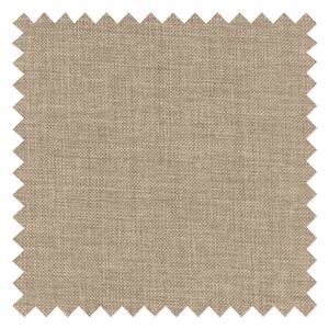 Canapé d'angle Silvano Tissu beige - Méridienne à gauche (vue de face) Sans appui-tête