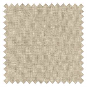 Canapé d'angle Silvano Tissu beige Méridienne à droite (vue de face) Avec 1 appui-tête