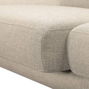 Ecksofa Silvano I Webstoff Webstoff - Beige - Longchair davorstehend rechts - Mit Kopfstütze