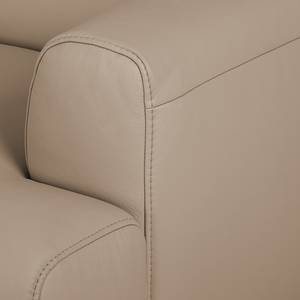 Ecksofa Sisto I Echtleder Cappuccino - Longchair davorstehend links