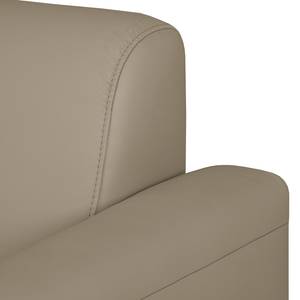 Ecksofa Sisto II Echtleder Taupe - Longchair davorstehend links