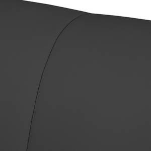 Divano angolare in vera pelle Sisto II Color antracite - Longchair preimpostata a destra
