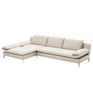 Ecksofa Smoky Bay Webstoff - Kaschmir - Longchair davorstehend links - Armlehne verstellbar