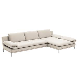 Ecksofa Smoky Bay Webstoff - Kaschmir - Longchair davorstehend rechts - Armlehne verstellbar