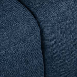 Divano angolare SOLA con chaise longue Tessuto Luba: blu jeans - Longchair preimpostata a destra - Funzione letto