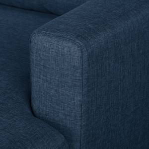 Divano angolare SOLA con chaise longue Tessuto Luba: blu jeans - Longchair preimpostata a destra - Senza funzione letto