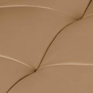 Ecksofa Soliera (mit Schlaffunktion) Echtleder - Cognac - Longchair davorstehend links - Schlaffunktion