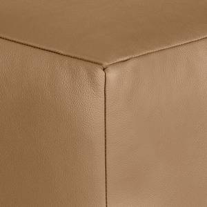 Ecksofa Soliera (mit Schlaffunktion) Echtleder - Cognac - Longchair davorstehend links - Schlaffunktion