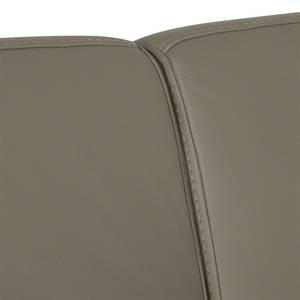 Canapé d'angle Songea Cuir véritable / Imitation cuir - Gris - Méridienne courte à gauche (vue de face) - Avec fonction couchage - Fonction relaxation