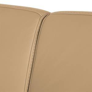 Canapé d'angle Songea Cuir véritable / Imitation cuir - Caramel - Méridienne courte à droite (vue de face) - Avec fonction couchage - Fonction relaxation