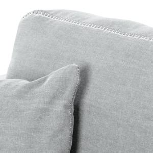 Ecksofa Sorini Webstoff Longchair davorstehend rechts - Lichtgrau