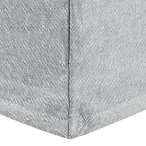 Canapé d'angle Sorini Tissu gris foncé Méridienne à  droite (vue de face) - Gris clair