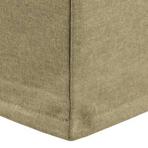 Ecksofa Sorini Webstoff Longchair davorstehend links - Khaki